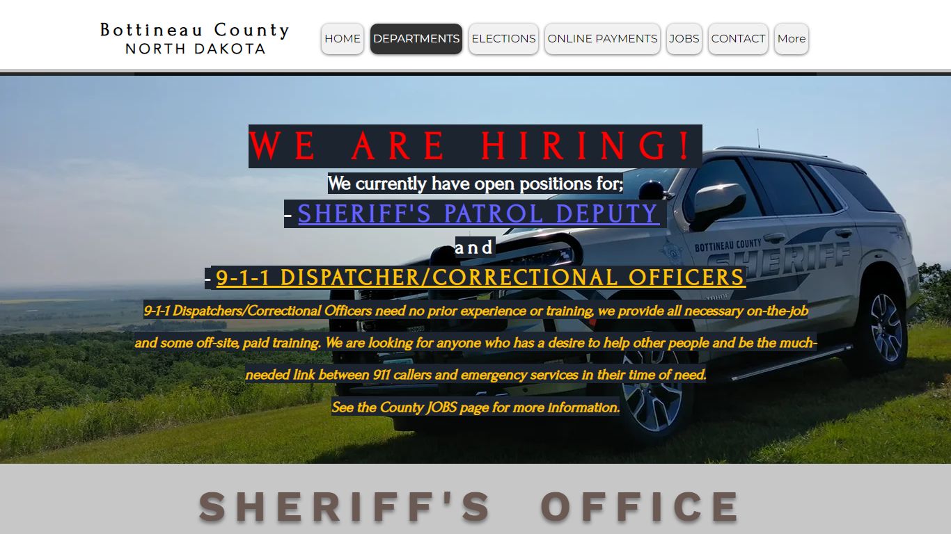 Sheriff Dept | Bottineau County